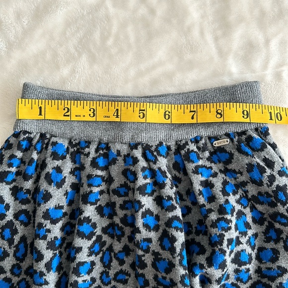 New Aeropostale Cotton Leopard Print Sweater Knit Skirt XS 6 - Picture 7 of 8